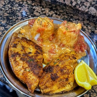 Blackened Catfish Plate w/ side